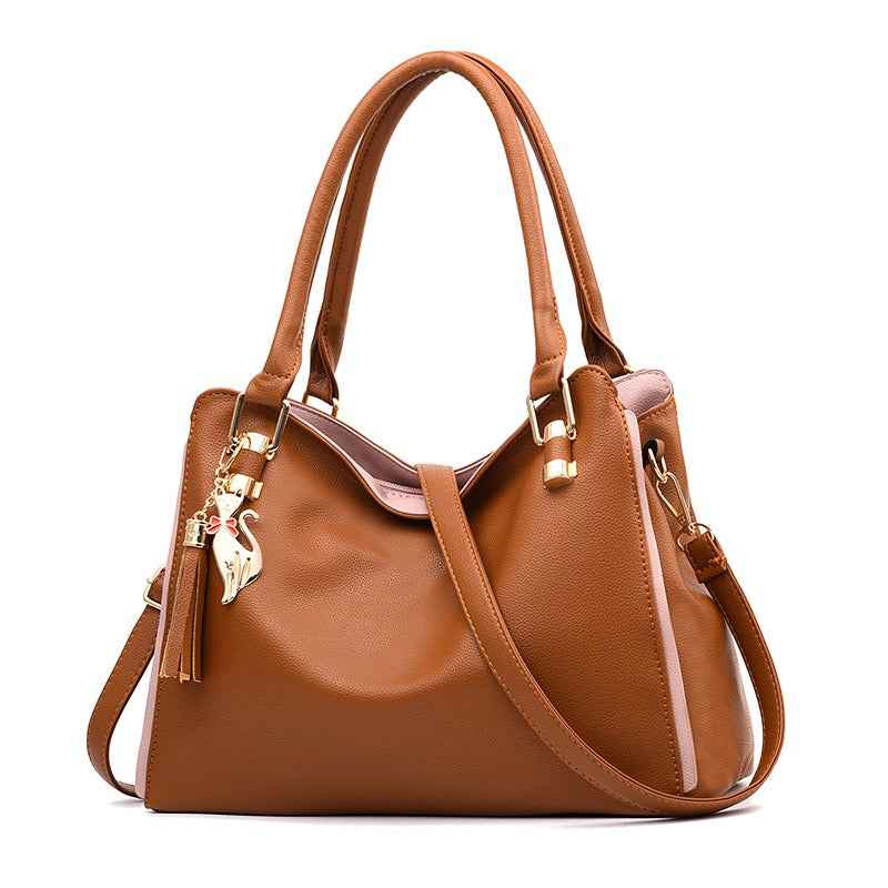 New Fashionable Large Capacity Middle Aged Women's Handbag