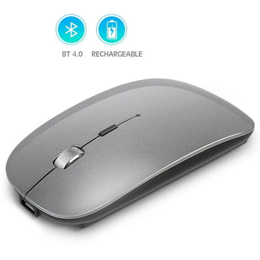 Rechargeable metal roller wireless Bluetooth mouse dual-mode mobile phone tablet wireless mouse - Shello's Creative Boutique