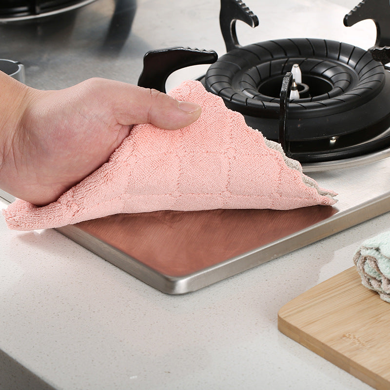 Kitchen Rags Absorb Water, Do Not Lose Hair, Thicken Housework, Clean And Do Not Stick To Oil, Wipe Table Towel, Household Dishcloth eprolo