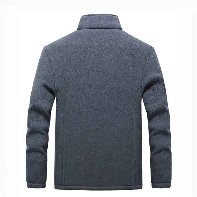 Plus-Size Winter Men’s Thick Fleece Hooded Jacket – Comfort and Warmth Redefined