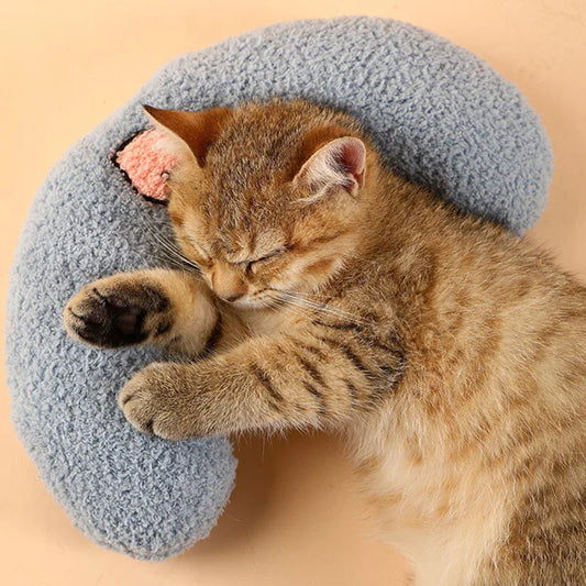 U-Shaped Pet Pillow - Cervical Support Sleep Cushion for Dogs & Cats | 27x17x6cm - Shello's Creative Boutique