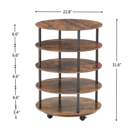 4-Tier Revolving Shoe Rack Storage Organizer - Shello's Creative Boutique