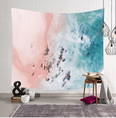 3D Beach Wall Tapestry Hanging Decor Hippie Retro Yoga Beach Towel 150x130cm/150x102cm