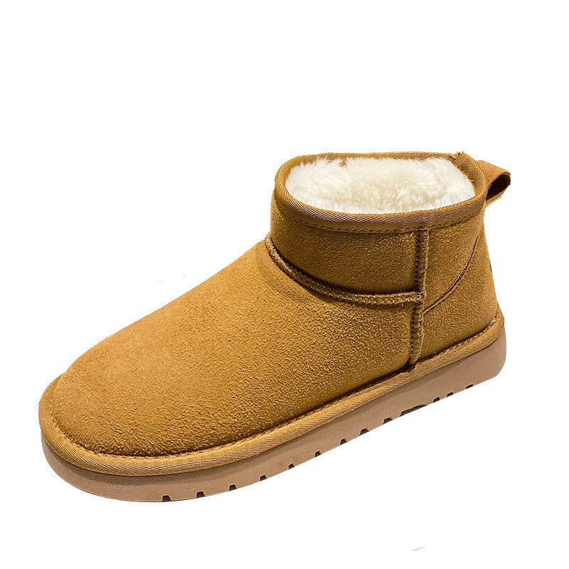 Thick soled versatile snow boots for women's warmth and height increase small cotton shoes eprolo