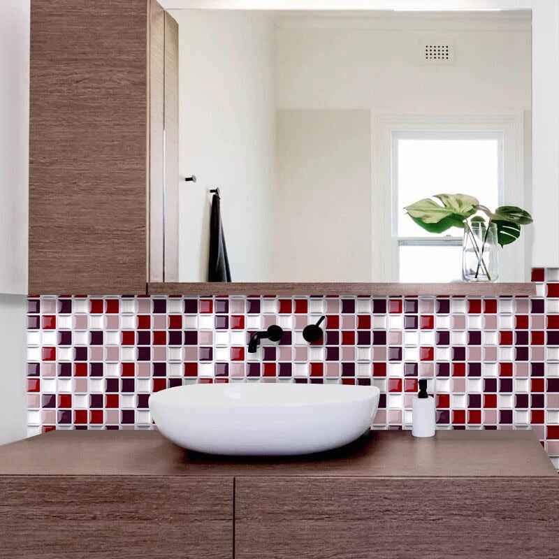 Vividtiles Self-Adhesive Mosaic Tiles for DIY Kitchen and Bathroom Decor