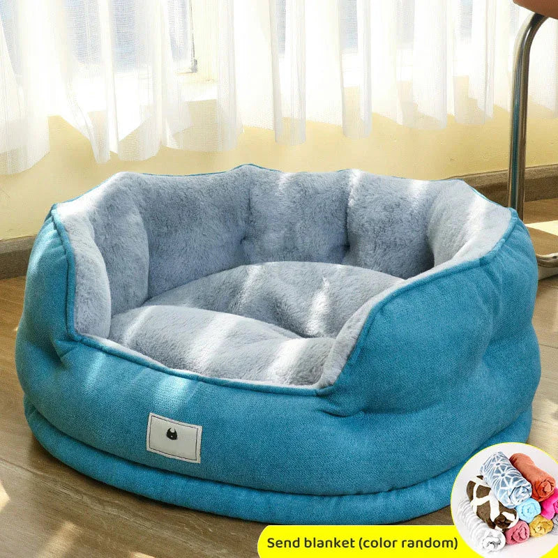 Doghouse Winter Warm Four Seasons Universal Small Dog Teddy Bichon Dog Bed Sofa Netflix Cat Nest Pet Supplies - Shello's Creative Boutique