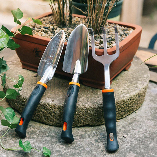 Flower Shovel Gardening Tool Set Three-Piece Set Of Meaty Shovel Flower Shovel Household Digging Soil Planting Flower Small Shovel - Shello's Creative Boutique