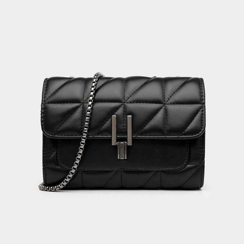 Diamond Chain Shoulder Bag - Fashionable Crossbody Bag with Large Capacity