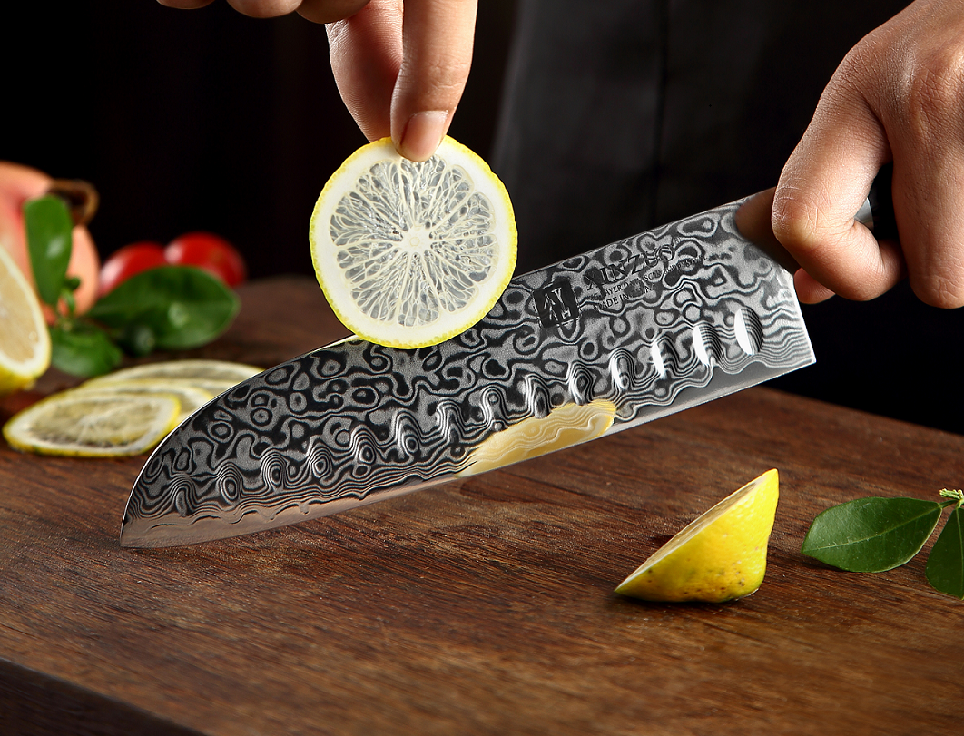 XINZUO 6 PCS Kitchen Knives Set VG10 Damascus Steel High Carbon Japanese Chef Santoku Utility Knife Cooking Set Pakkawood Handle eprolo