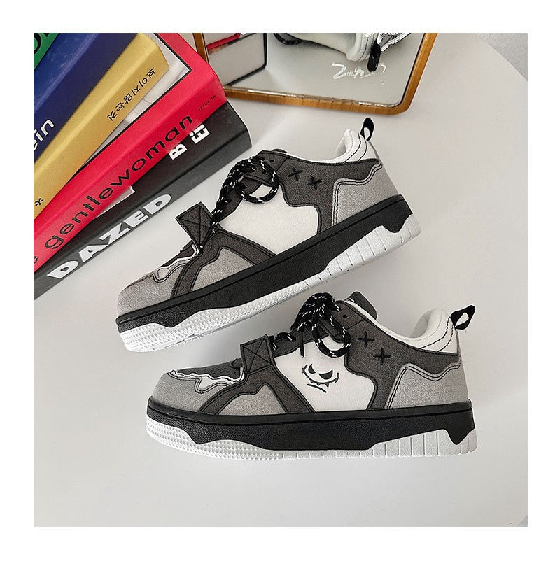 Men shoes trend niche breathable thick bottom hit color casual shoes high street couple sports design sense sneakers eprolo