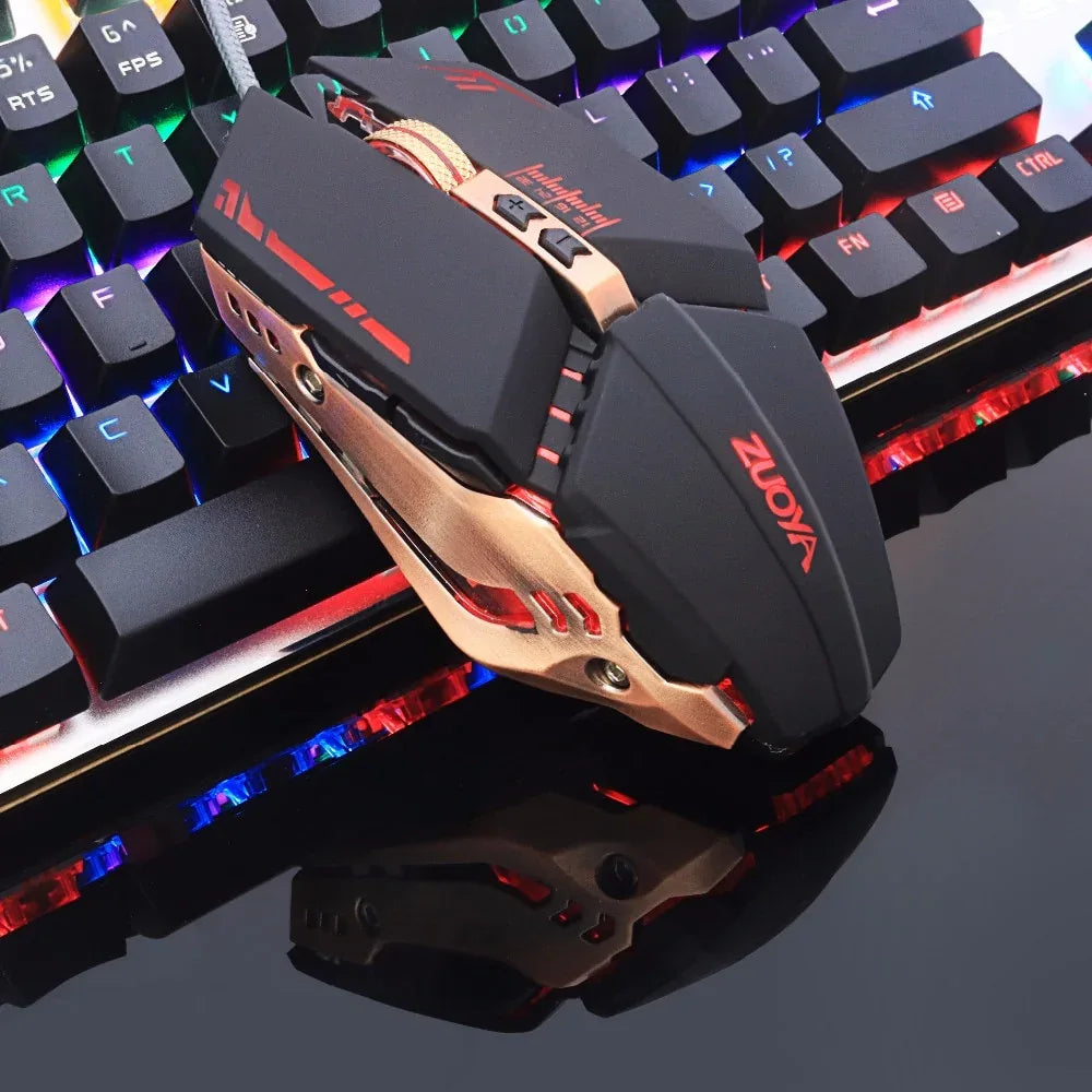 ZUOYA Professional gamer Gaming Mouse 8D 3200DPI Adjustable Wired Optical LED Computer Mice - Shello's Creative Boutique
