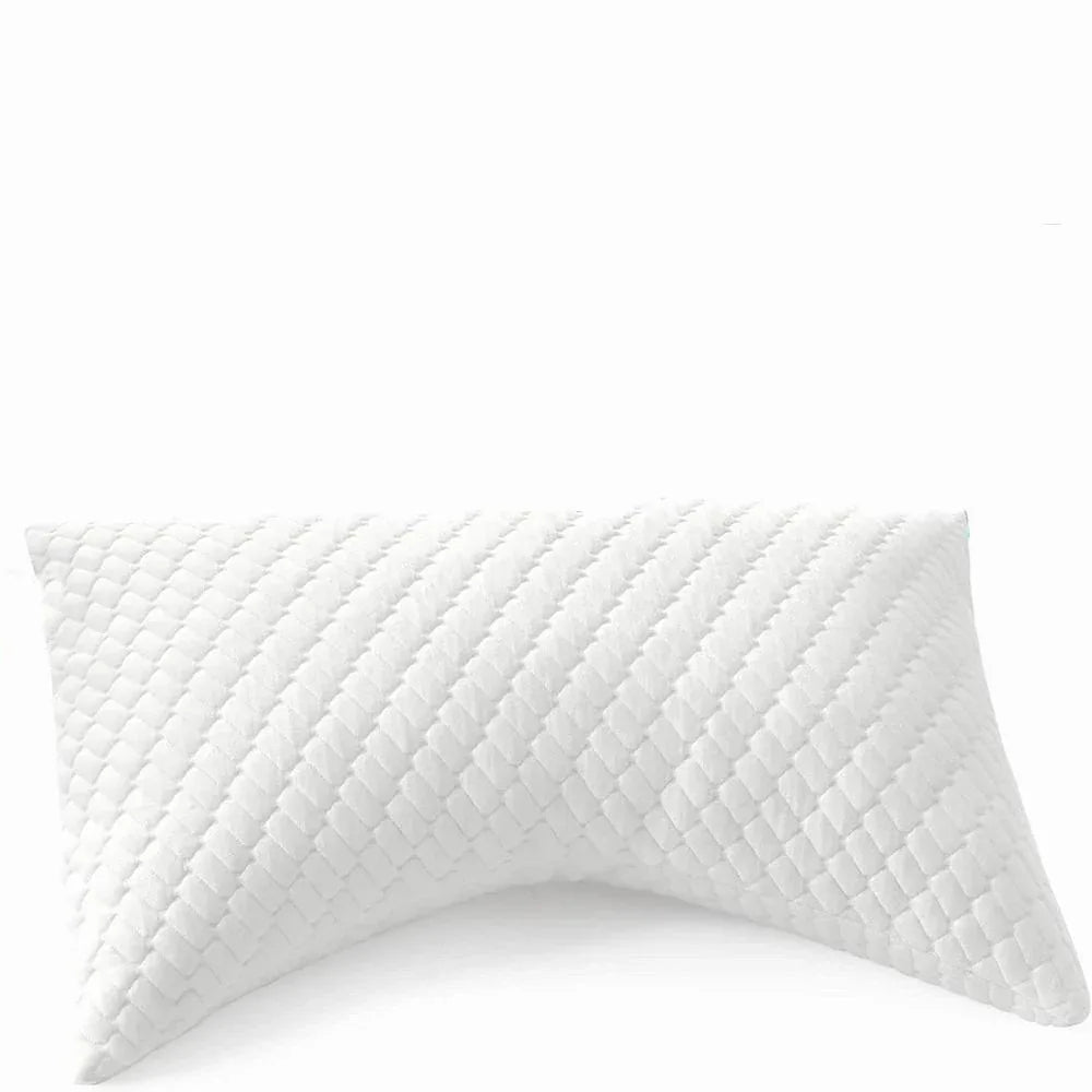 Shredded Memory Foam Bamboo Cooling Pillow - Perfect for Back & Side Sleepers - Shello's Creative Boutique