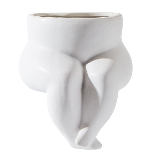 Human Body Shape Flower Vase Nordic Ceramic Flower Pot Home Garden Room Art Decoration eprolo