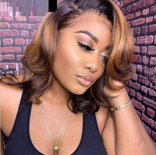 Split Lace Short Curly Hair Mechanism Synthetic Wigs Shello Creative Boutique