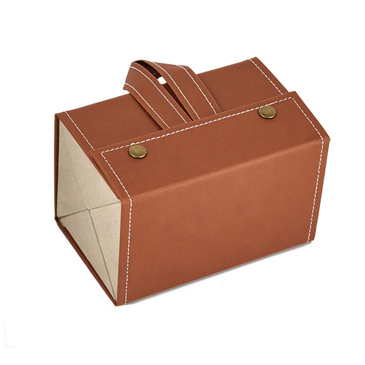 Premium Leather Glasses Storage Case - Elegant Organizer for 2-6 Sunglasses