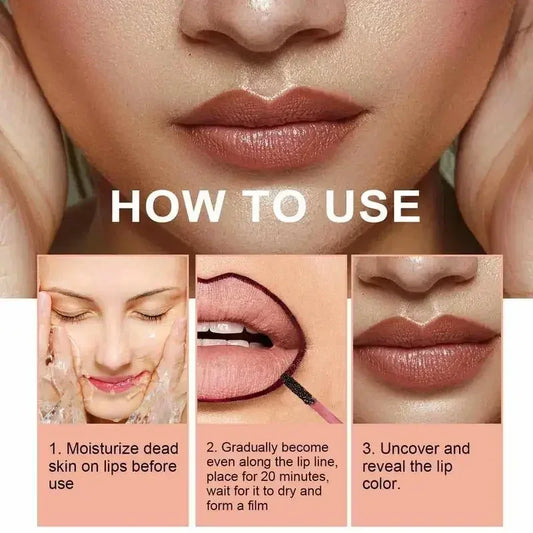 Peel Off Lip Liner Waterproof Long Lasting Liquid Lip Stick Non- Stick Liner Moisturizing Tear Off Lipliner Stain Care - Shello's Creative Boutique