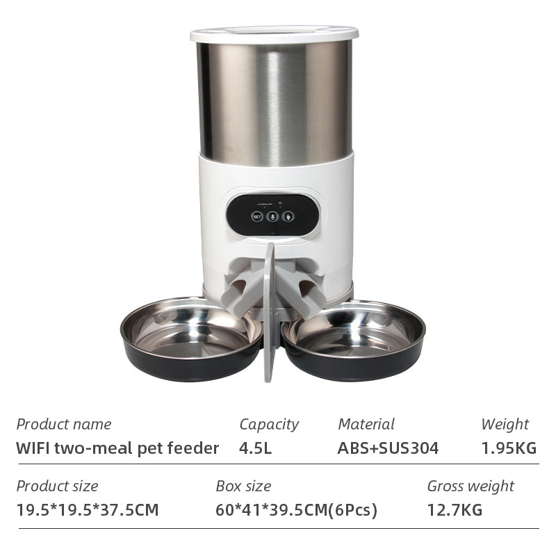 Wifi Smart APP Pet Feeder Household use Microchip Dog Automatic Pet Feeder Automatic Pet Feeder eprolo