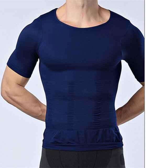 Men's Shapewear T-shirt for Abdomen Control and Belly Trimming Waist Trainer Corset