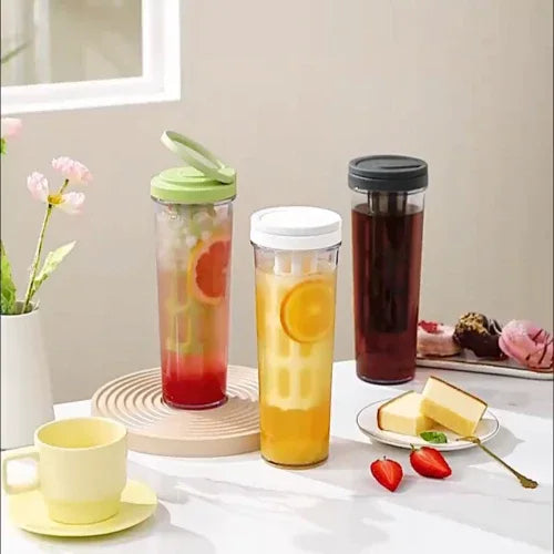 Coffee Hot And Cold Resistant Scented Tea Household Water Bottle Belt Handle Outdoor - Shello's Creative Boutique
