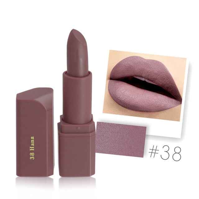 MISS ROSE Matte Lipstick Waterproof Long-Lasting Lip stick Nutritious lips Makeup