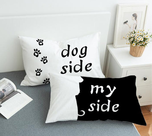 1pair 3D printing Bedding  cat&dog side Pillowcase Decorative eprolo
