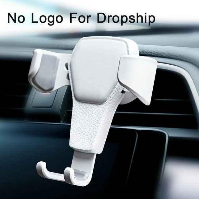 Gravity Car Phone Holder - Air Vent Clip Mount (No Magnetic) Universal Mobile Stand - Shello's Creative Boutique