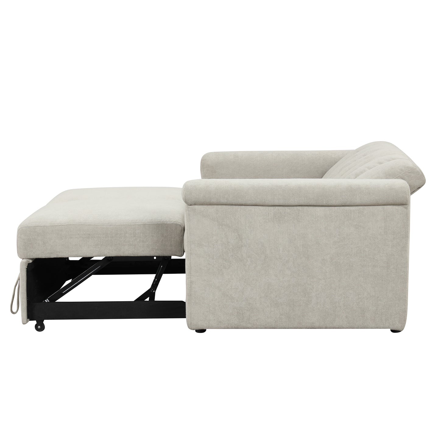 U_STYLE Convertible Soft Cushion Sofa Pull Bed ,for Two People to Sit On eprolo