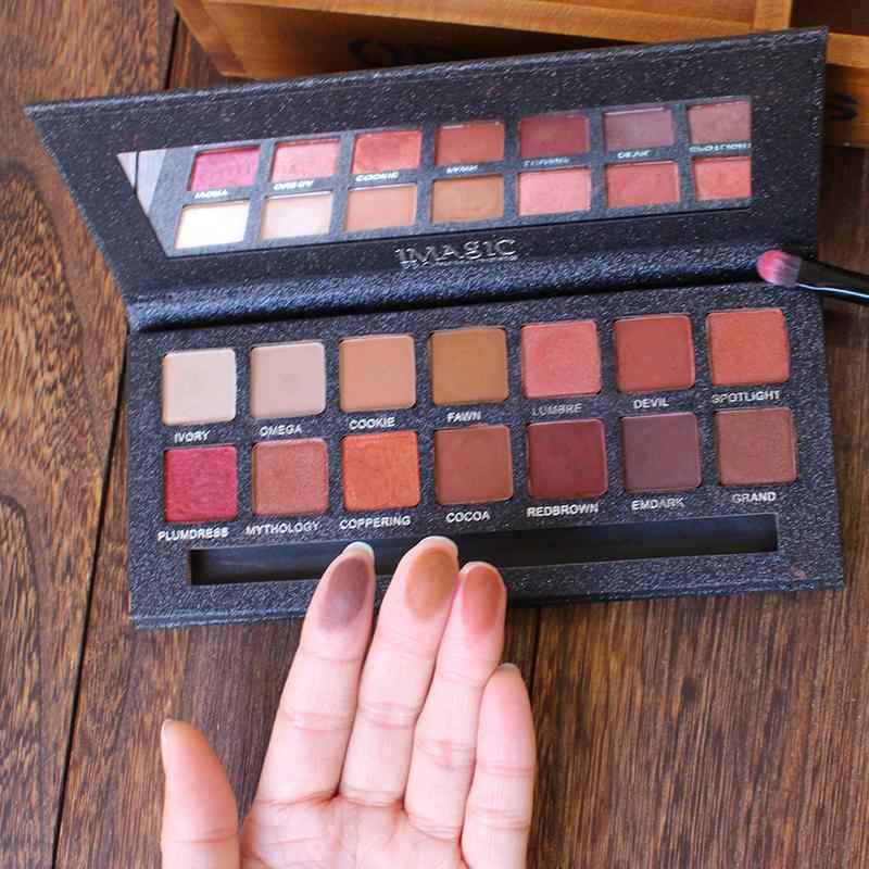 IMAGIC Matte Nude Eye Shadow Palette - 14 Color Cosmetics Collection