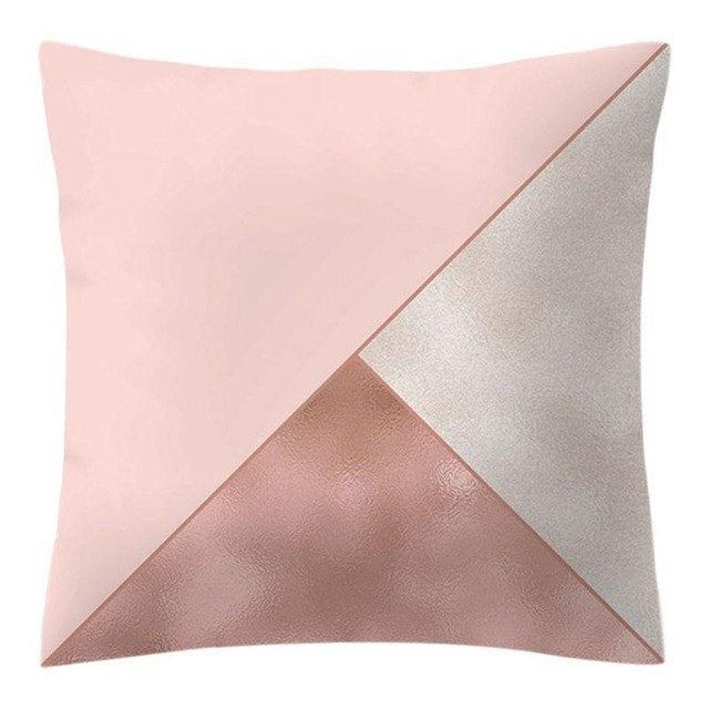 Rose Gold Pineapple Glitter Pillow Case - Glamorous 45x45cm Cushion Cover
