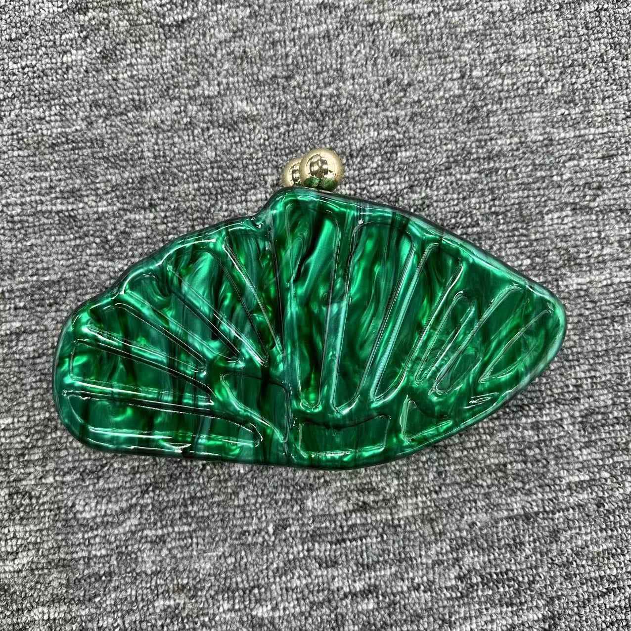 Diagonal Cross Bag Scallop Shaped Acrylic Bag