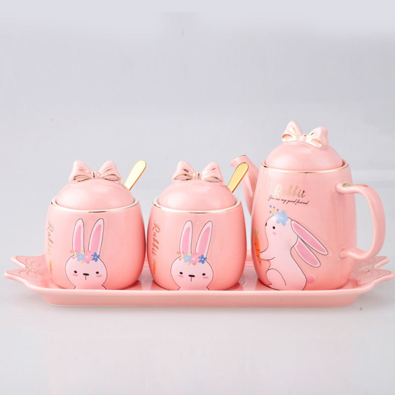 Lovely design cartoon kitchenware 3 pieces ceramic spice jar set for gift eprolo