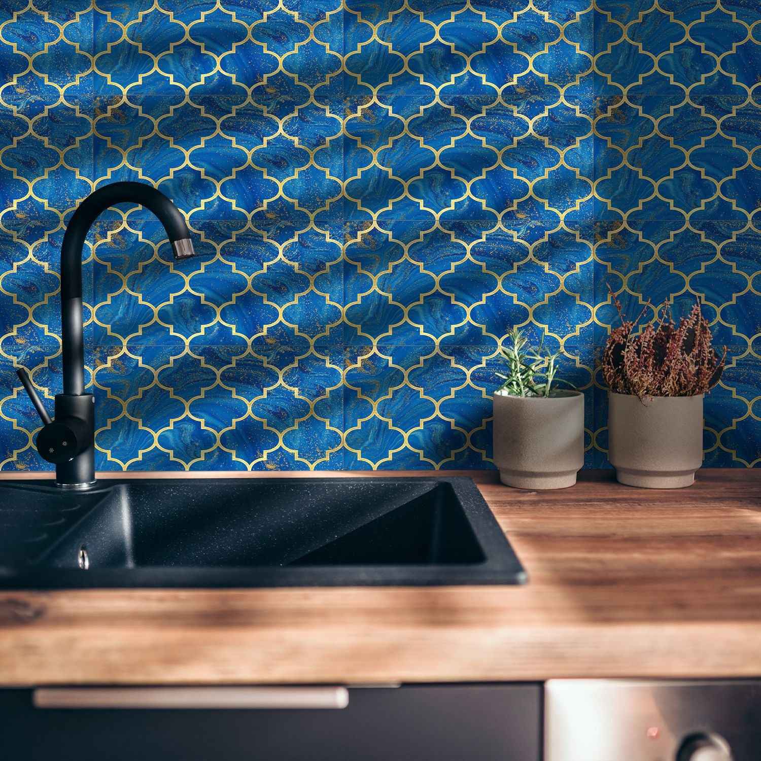 American Light Luxury Wall Stickers - Funlife City Light Thickened Brick Self-Adhesive Wall Decoration