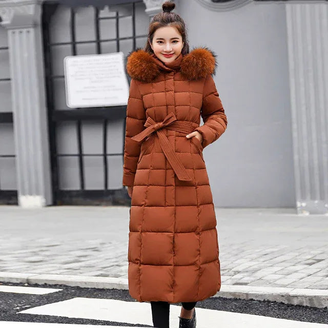 Slim Women Winter Jacket Cotton Padded Warm Thicken Ladies Coat Long Coats Parka Womens Jackets - Shello's Creative Boutique