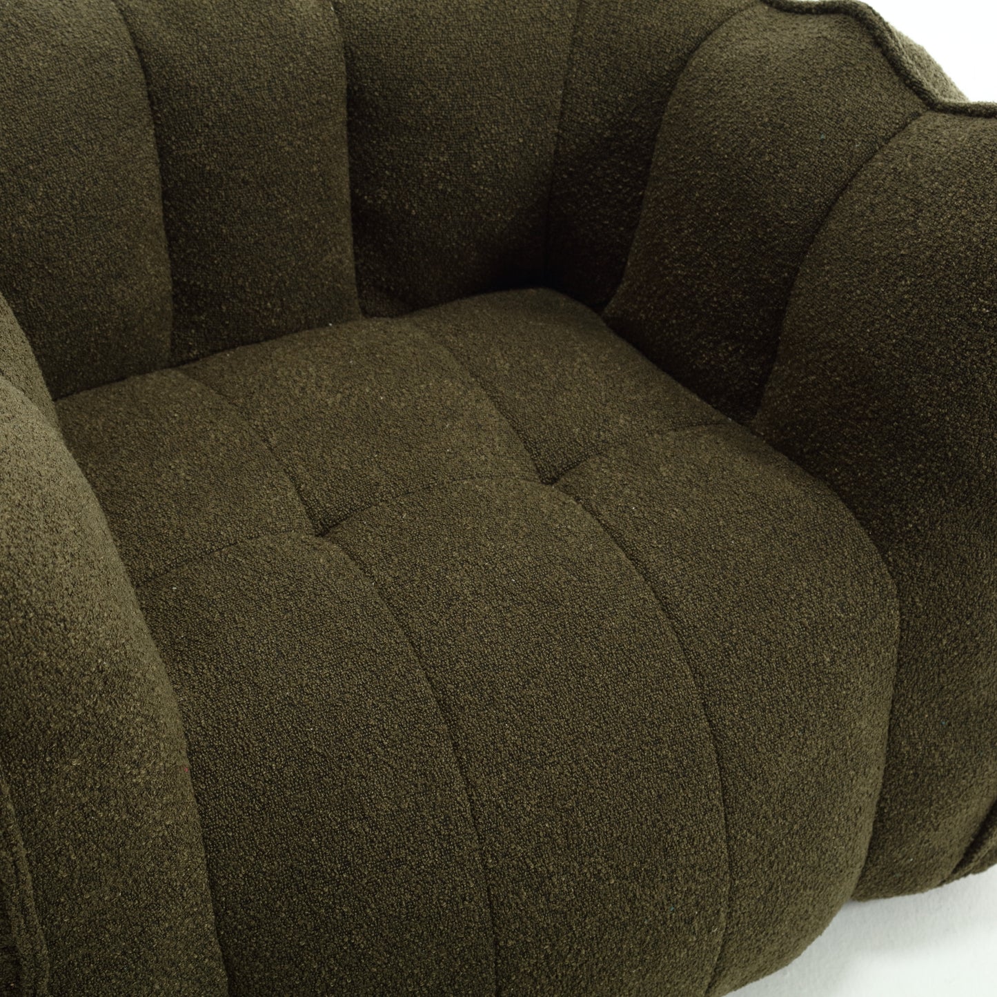Soft Bean Bag Chair with High Resilient Foam(Chips)for living room and bedroom,Comfortable Square Lazy Sofa with Footstool eprolo