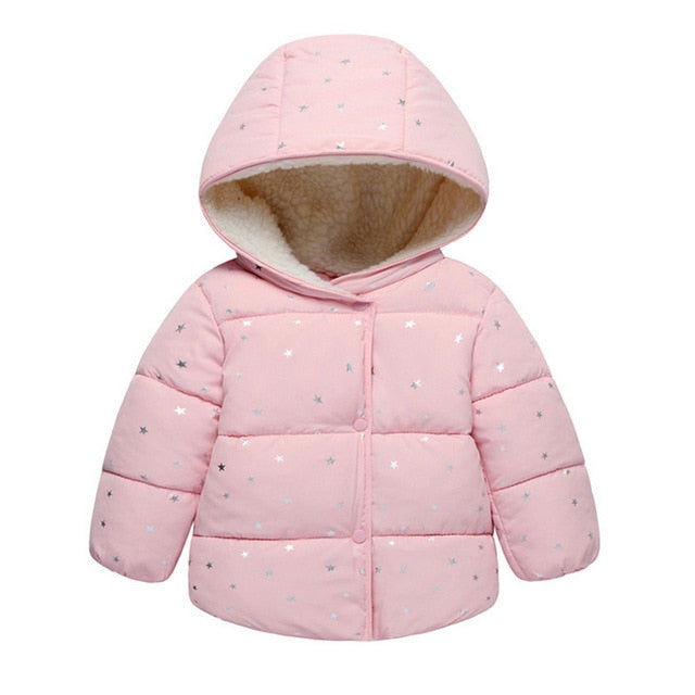Baby Girls Jacket Autumn Winter Jacket For Girls Coat Kids Warm Hooded Outerwear Children Clothes Infant Girls Coat eprolo