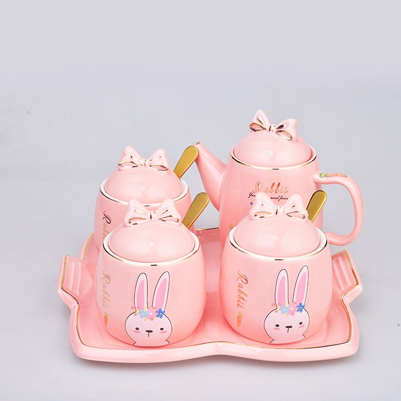 Lovely design cartoon kitchenware 3 pieces ceramic spice jar set for gift eprolo