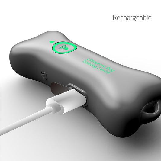 Ultrasonic Dog Repeller - Rechargeable Anti-Barking Training Device