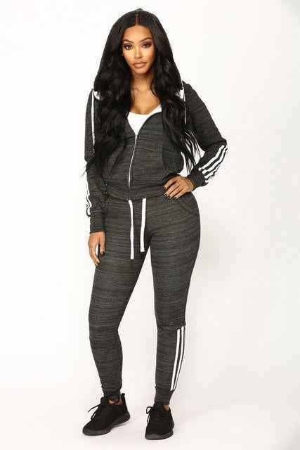 Women’s Pant Tops 2-Piece Tracksuit Set – Stylish Casual Leisurewear
