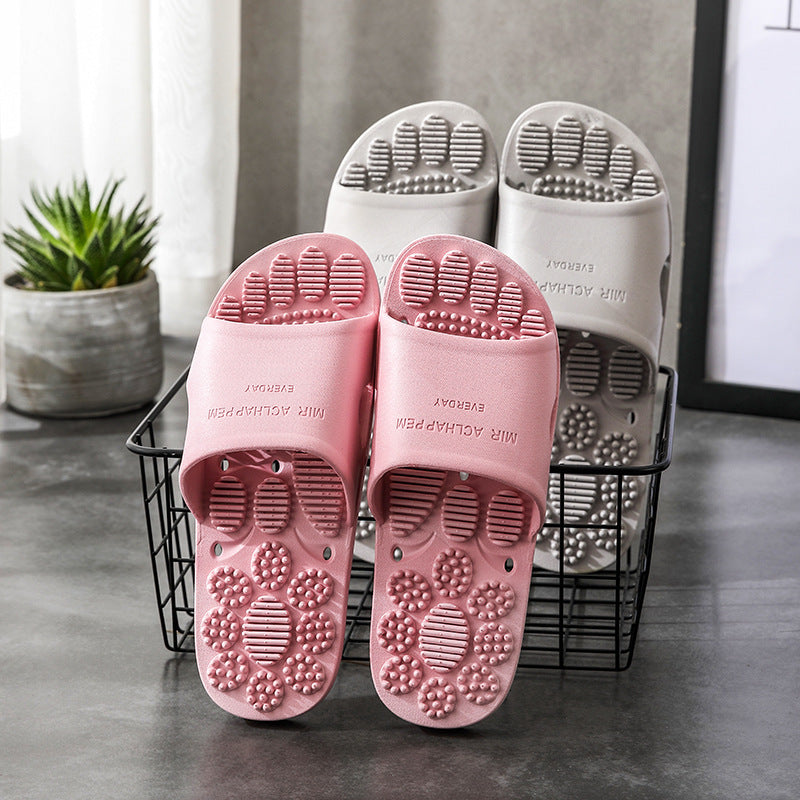 Home Bathroom Non-slip Indoor Slippers Supermarket Hotel Men's And Women's Massage House Soft Foams Slippers eprolo