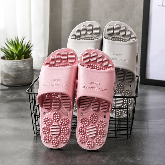 Home Bathroom Non-slip Indoor Slippers Supermarket Hotel Men's And Women's Massage House Soft Foams Slippers eprolo