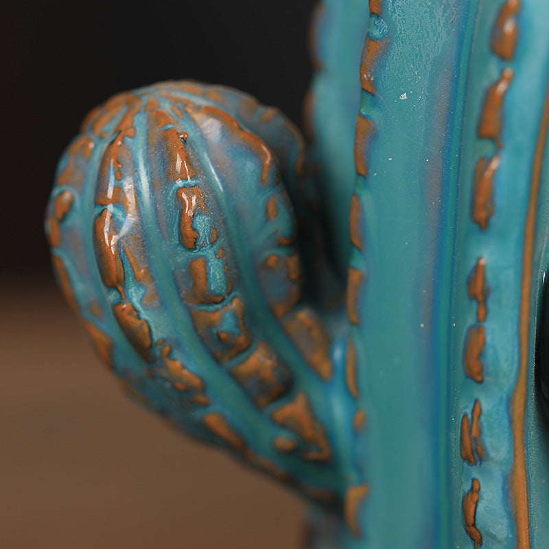 Back Flow Incense Burner Ceramic Incense Road Decoration Aromatherapy Stove Cactus Back Flow Incense Burner