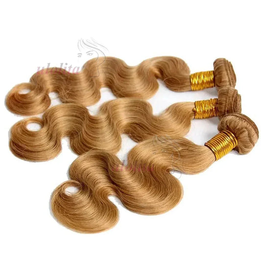Honey Blonde Brazilian Body Wave Hair Bundles - 100% Raw Human Hair Extensions - Shello's Creative Boutique