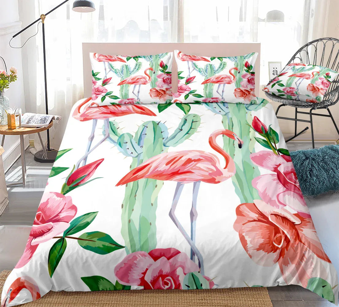 Cactus Succulent Bedding Set – A Tranquil Oasis for Your Bedroom - Shello's Creative Boutique