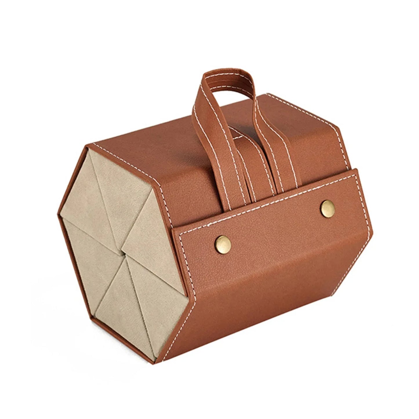 Premium Leather Glasses Storage Case - Elegant Organizer for 2-6 Sunglasses - Shello's Creative Boutique