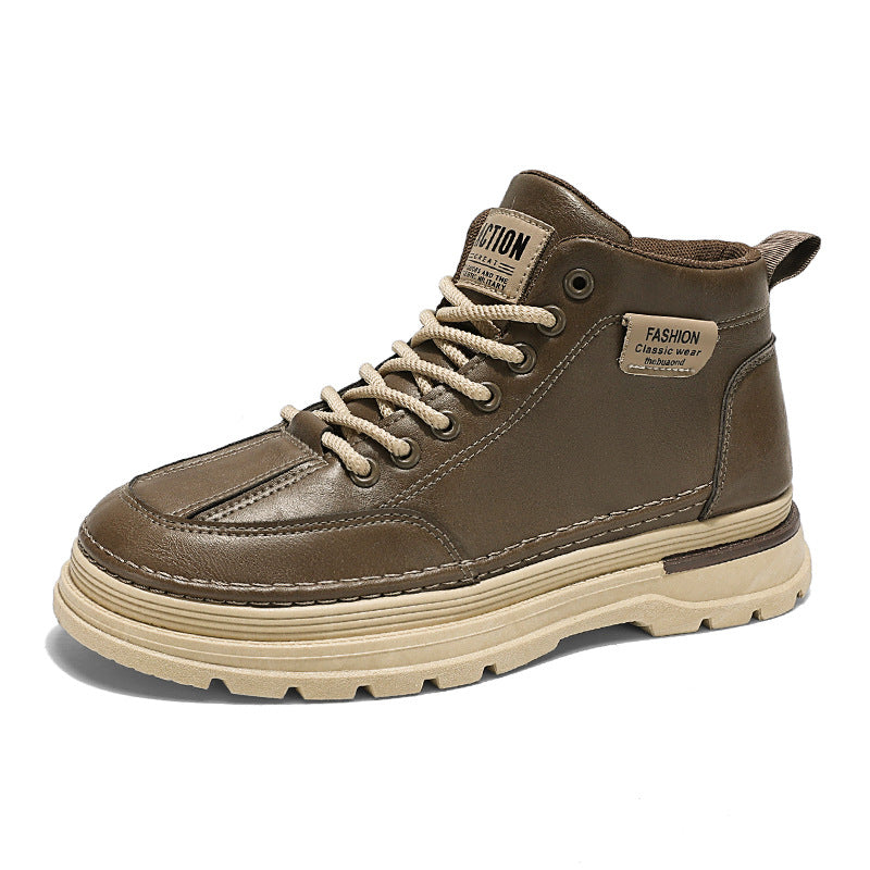 Martin boots men's shoes autumn new high top shoes men's trendy versatile casual workwear shoes short boots eprolo