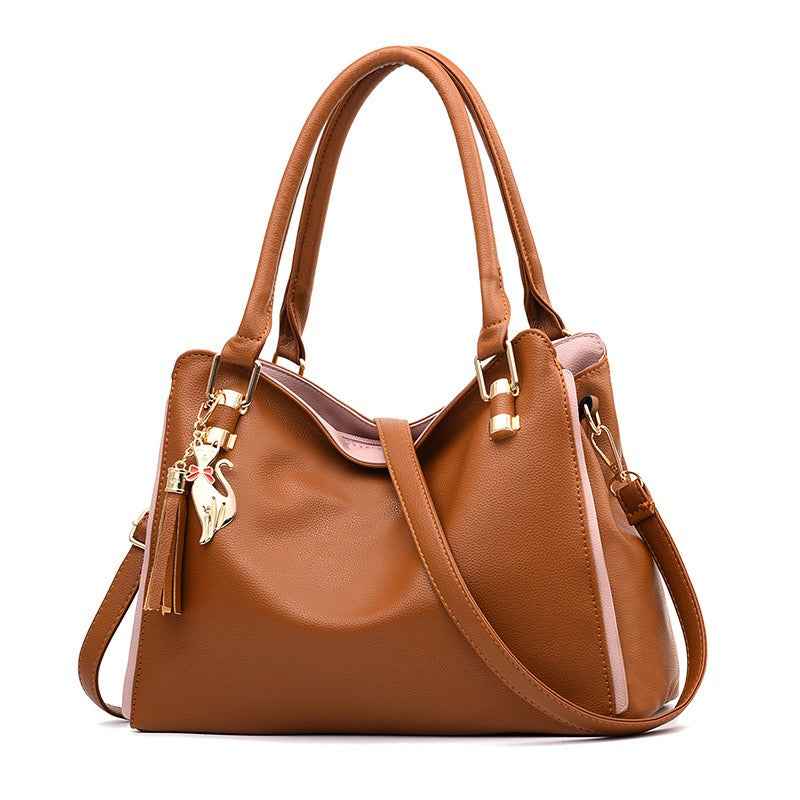 New Fashionable Large Capacity Middle Aged Women's Handbag