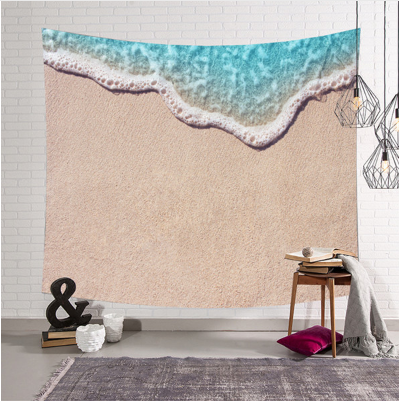 3D Beach Wall Tapestry Hanging Decor Hippie Retro Yoga Beach Towel 150x130cm/150x102cm