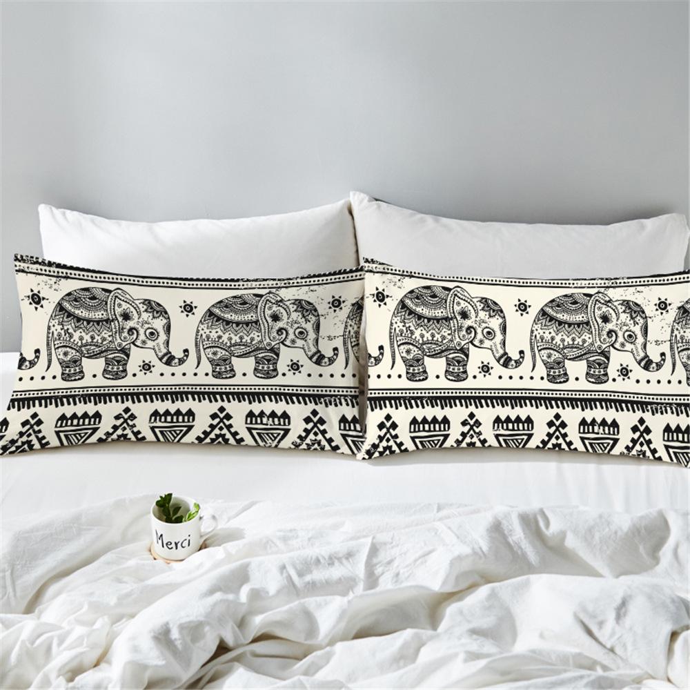 Bedding Pillowcase Bohemian elephant 3D Print Pillow Case Pillow Bedding