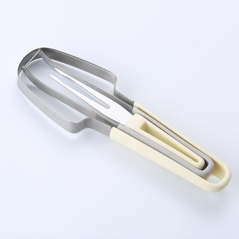 3-in-1 Watermelon Cutter Stainless Steel Fruit Carving Knife Multi-functional Melon Fork Slicer Tool for Camping Kitchen Gadgets eprolo