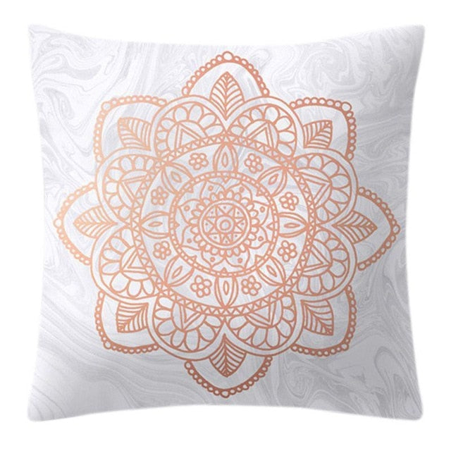 Rose Gold Pineapple Glitter Pillow Case - Glamorous 45x45cm Cushion Cover